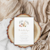 Woodland Animals Het avontuur begint Baby shower Kaart