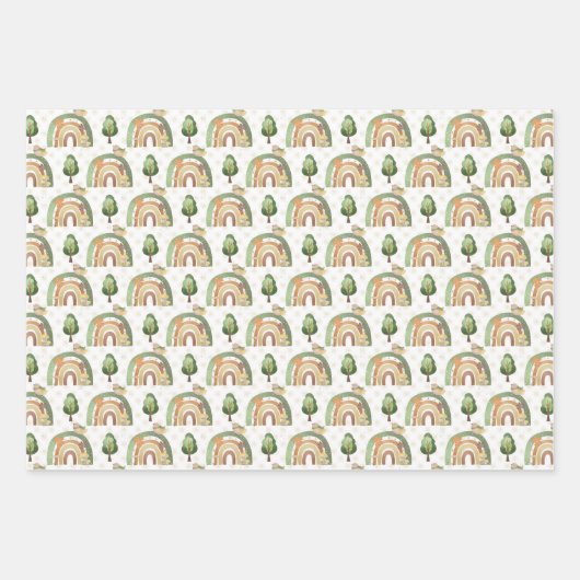 Woodland Animals Inpakpapier Vel (Voorkant)