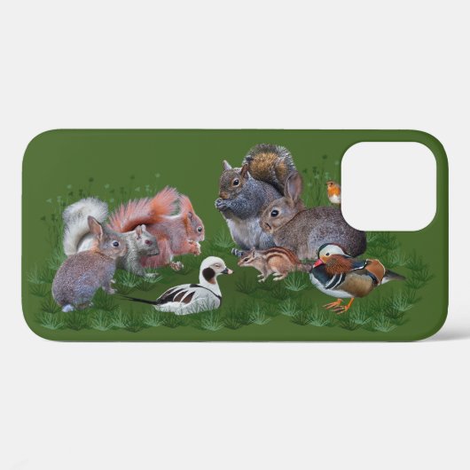 Woodland Animals iPhone 12 Hoesje (Achterkant (horizontaal))