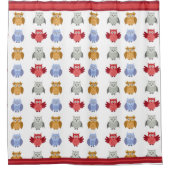 Woodland Animals is een moderne eenvoudige eigenaa Douchegordijn (Voorkant)