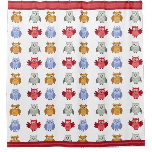 Woodland Animals is een moderne eenvoudige eigenaa Douchegordijn (Voorkant)