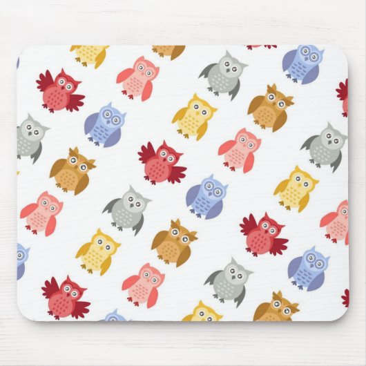 Woodland Animals is eigenaar van een row Cute Mode Muismat (Voorkant)