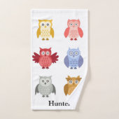Woodland Animals Jouw naam Modern Bad Handdoek (Handdoek)