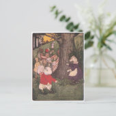 Woodland Animals keren terug naar school Briefkaart (Staand voorkant)