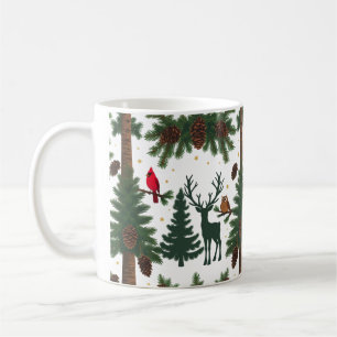 Woodland Animals Kerst Classic Mok – Rustiek