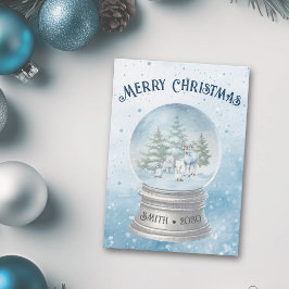 Woodland Animals Kerst Flat Vakantie Kaart