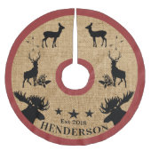 Woodland Animals Kerstboom Rok (Voorkant)