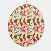 Woodland Animals Kerstmis Keramisch Ornament (Links)