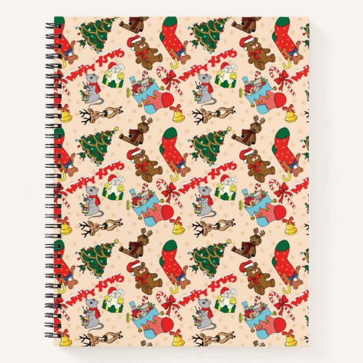 Woodland Animals Kerstmis Notitieboek (Voorkant)