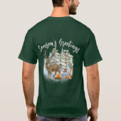 Woodland Animals Kerstmis T-Shirt (Achterkant)
