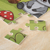 Woodland Animals Kids Puzzle | Cute Fox Bear Deer  Legpuzzel (Zijkant)