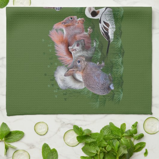 Woodland Animals Kitchen Towel Theedoek (Gevouwen)