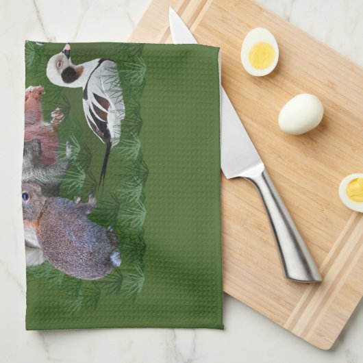 Woodland Animals Kitchen Towel Theedoek (Quarter Fold)