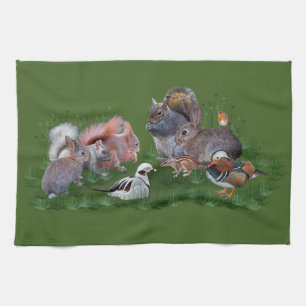 Woodland Animals Kitchen Towel Theedoek