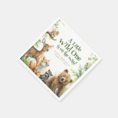 Woodland Animals kletsen Wild One Servet (Hoek)