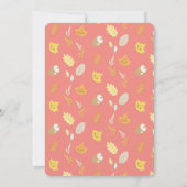 Woodland Animals Krans Baby shower Kaart (Achterkant)