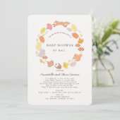 Woodland Animals Krans Baby shower per Mail Kaart (Staand voorkant)