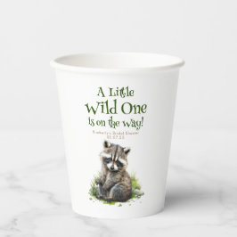 Woodland Animals Leuke Raccoon Baby shower Papieren Bekers