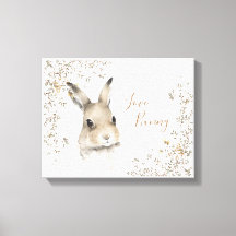 Woodland Animals Love Bunny Floral Script Nursery