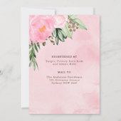 Woodland Animals Meisje Douche per post Kaart (Achterkant)