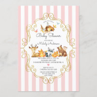 Woodland Animals Meisjes Baby shower