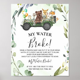 Woodland Animals Mijn Baby shower-spel Poster
