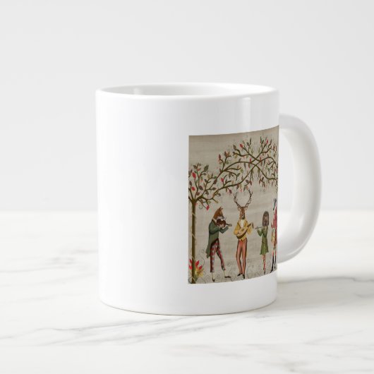 Woodland Animals Minstrel Group Grote Koffiekop (Voorkant rechts)