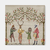 Woodland Animals Minstrel Group Magneet (Voorkant)