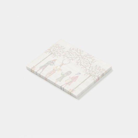 Woodland Animals Minstrel Group Post-it® Notes (Schuin)