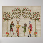 Woodland Animals Minstrel Group Poster (Voorkant)