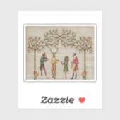 Woodland Animals Minstrel Group Sticker (Vel)