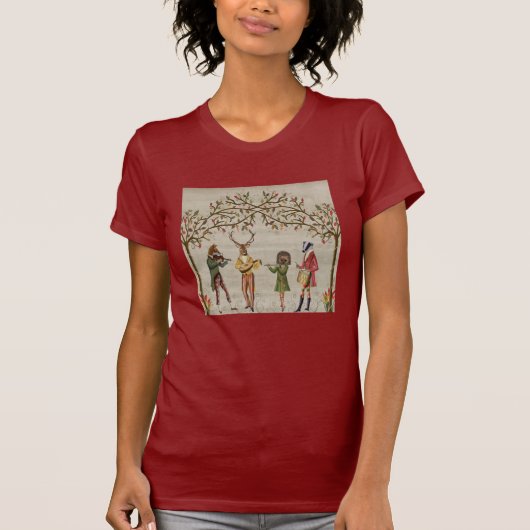 Woodland Animals Minstrel Group T-shirt (Voorkant)