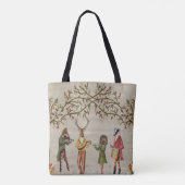 Woodland Animals Minstrel Group Tote Bag (Achterkant)