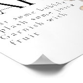 Woodland Animals Modern Baby shower Bar Poster (Hoek)