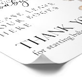 Woodland Animals Modern Baby shower Boeken Poster (Hoek)