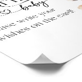 Woodland Animals Modern Baby shower Wishes Poster (Hoek)