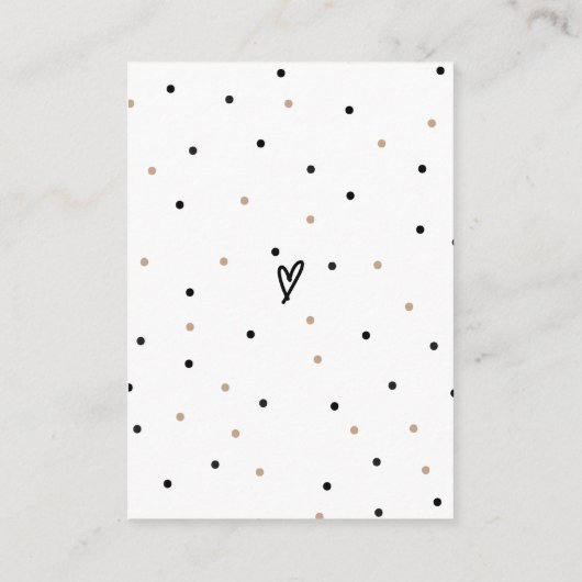 Woodland Animals Moderne Baby showers Luier Informatiekaartje (Achterkant)