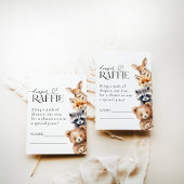 Woodland Animals Moderne Baby showers Luier Informatiekaartje