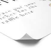 Woodland Animals Moderne Baby showers Luier Poster (Hoek)