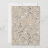 Woodland Animals Mushroom Garden 1e verjaardag Kaart (Achterkant)