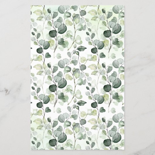 Woodland Animals Name Baby Tune Shower Game Card Flyer (Achterkant)