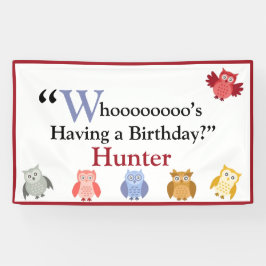 Woodland Animals Name Modern Birthday Party Spandoek