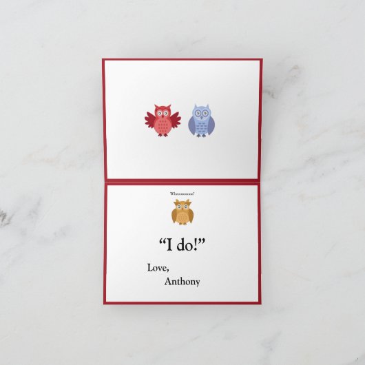 Woodland Animals Name Modern Kinder Bedankkaart (Binnen)