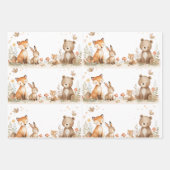 Woodland animals Neutral Baby Shower Inpakpapier Vel (Voorkant 2)
