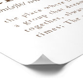 Woodland Animals Nursery Family Poster (Hoek)