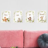 Woodland Animals Nursery Print Set (Woonkamer)
