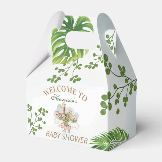 Woodland Animals Oerwoud Greenery Bedankdoosjes (Voorkant Zijde)
