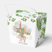 Woodland Animals Oerwoud Greenery Favor Box Bedankdoosjes (Achterkant)