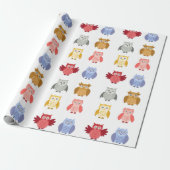 Woodland Animals Ownership Cute Modern Cadeaupapier (Uitgerold)