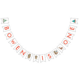 Woodland Animals Party Bunting Pennant Banner